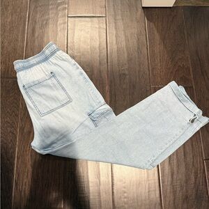 Light Wash Women’s Denim Jogger Pants